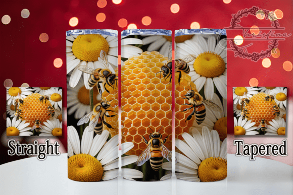 3D Bee Honeycomb Tumbler: Stylish Digital Design for Creators