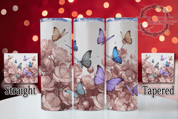 3D Birth Flower Butterfly Tumbler: A Vibrant Design for Your Projects