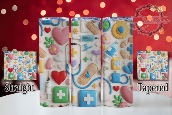 3D Medical Wellness Health Care Tumbler Design