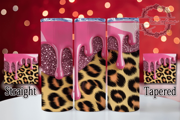 3D Pink Glitter Leopard Tumbler: A Bold Design for Creative Projects