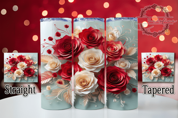 3D Red Rose Tumbler: A Stunning Design for Creative Projects