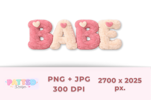 Babe-Plush 3D Baby Letters for Nursery Designs