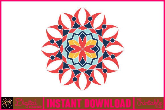 Mandala 3D Layered SVG Cut File-33: Vibrant Design for Every Project