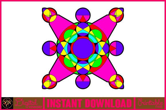 Mandala 3D Layered SVG Cut File-8: Vibrant Tribal Design